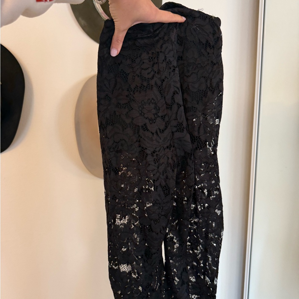 4th Reckless Black Lace Pants